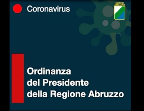 CORONAVIRUS –  Ordinanza del Presidente della Regione Abruzzo
